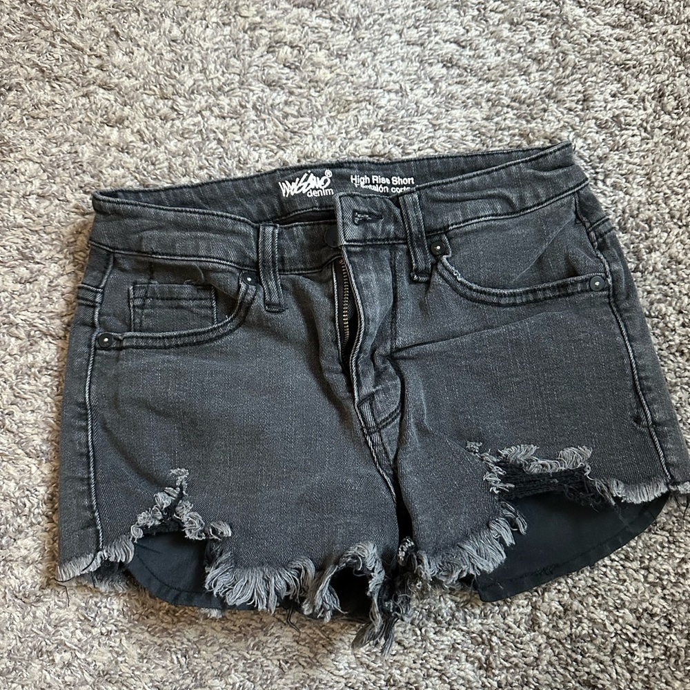 Mossimo Supply Co. Dark Gray Jean Shorts